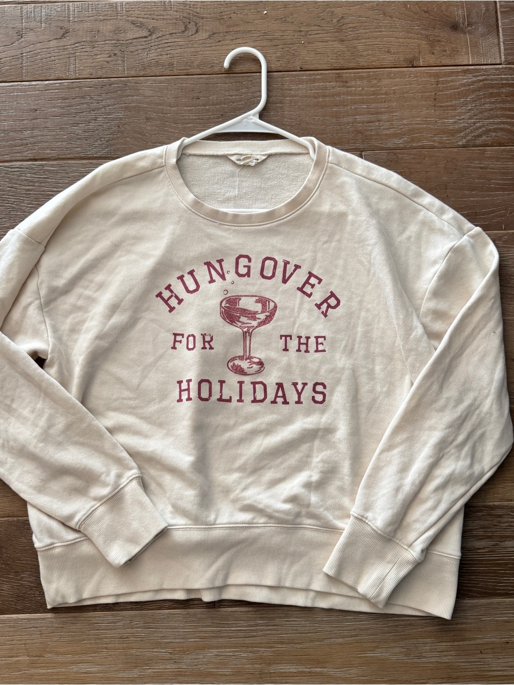 Lucky Brand Christmas Hungover for the Holidays Sweatshirt